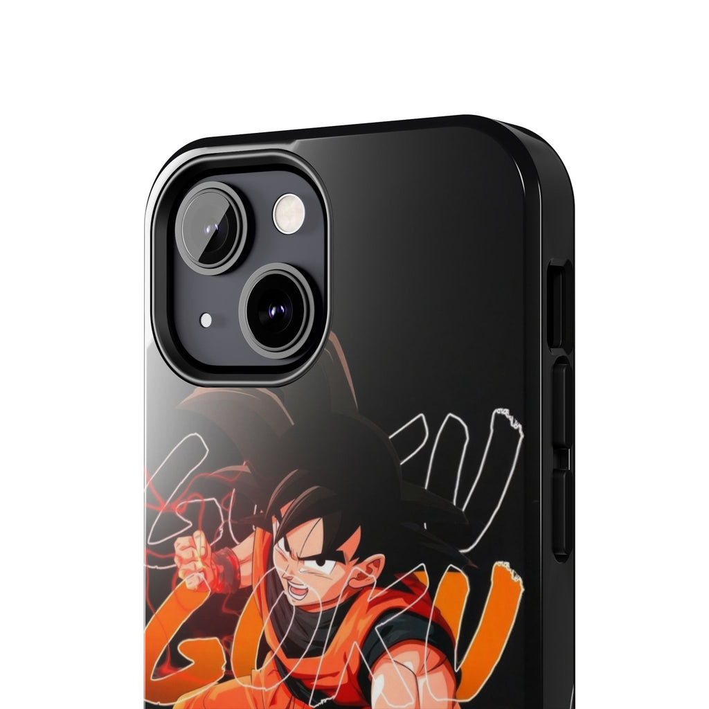 Anime Tough Phone Cases, Goku Strength Case, Durable Phone Cover, Gaming Phone Accessory, Cartoon Phone Case, Gift for Fans