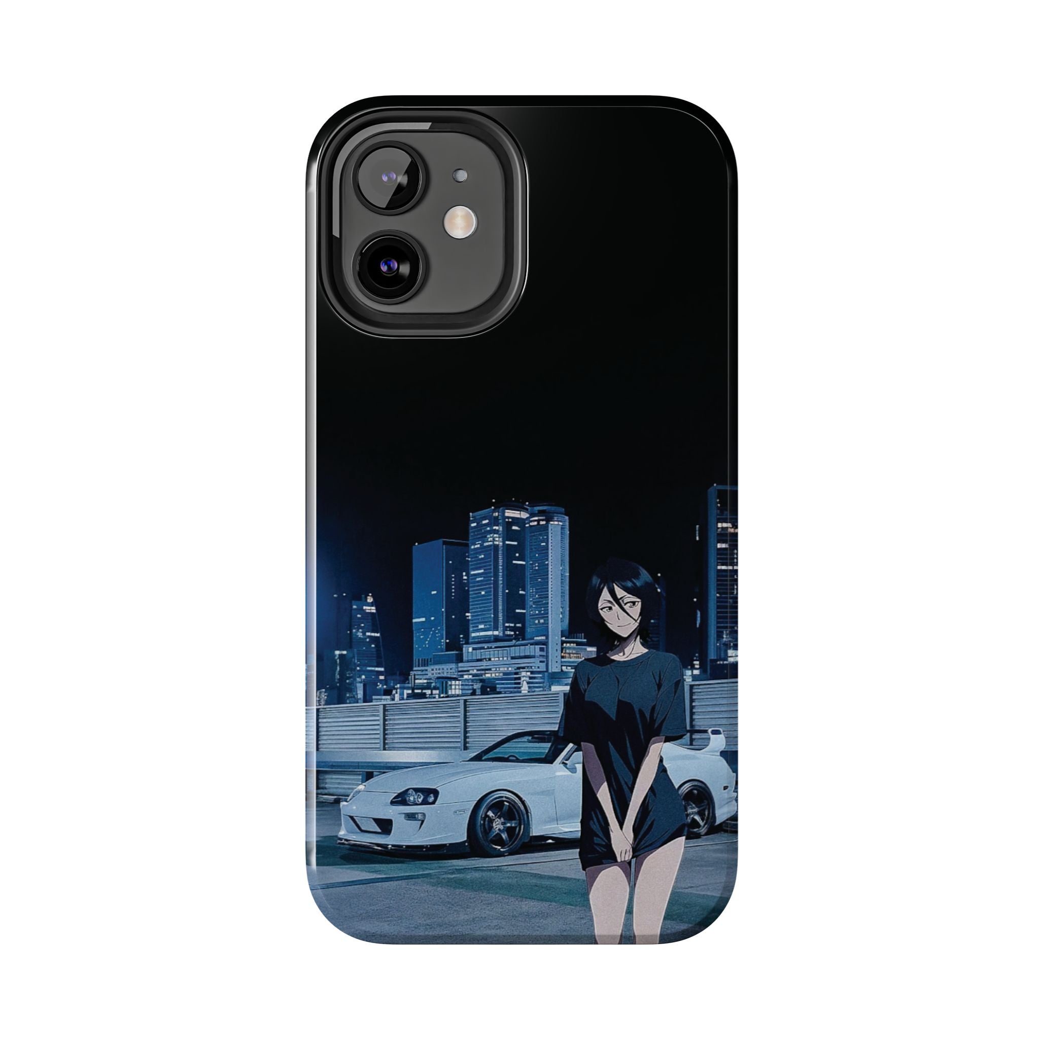 Anime-Inspired Tough Phone Case for Car Enthusiasts