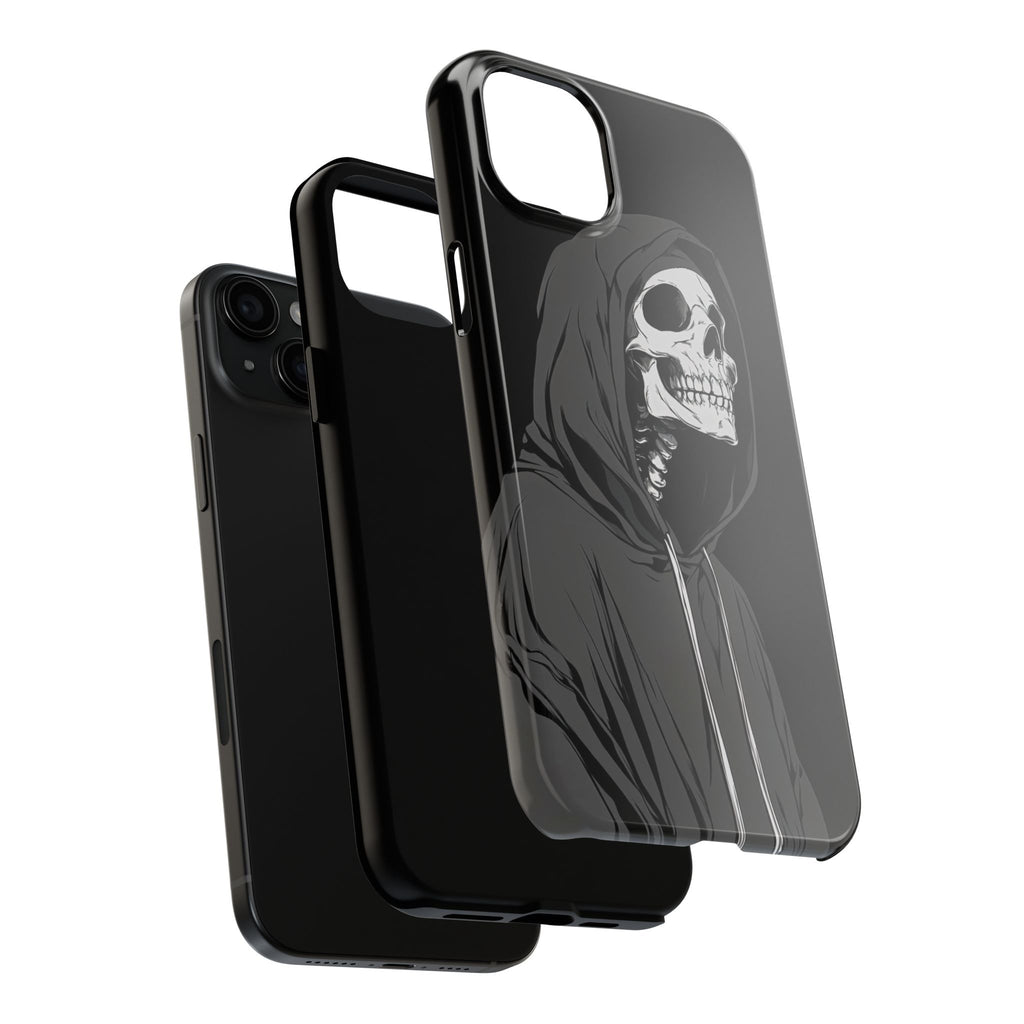 Edgy Skull Phone Cases, Protective Phone Cover, Goth Aesthetic, Halloween Decor, Unique Gift