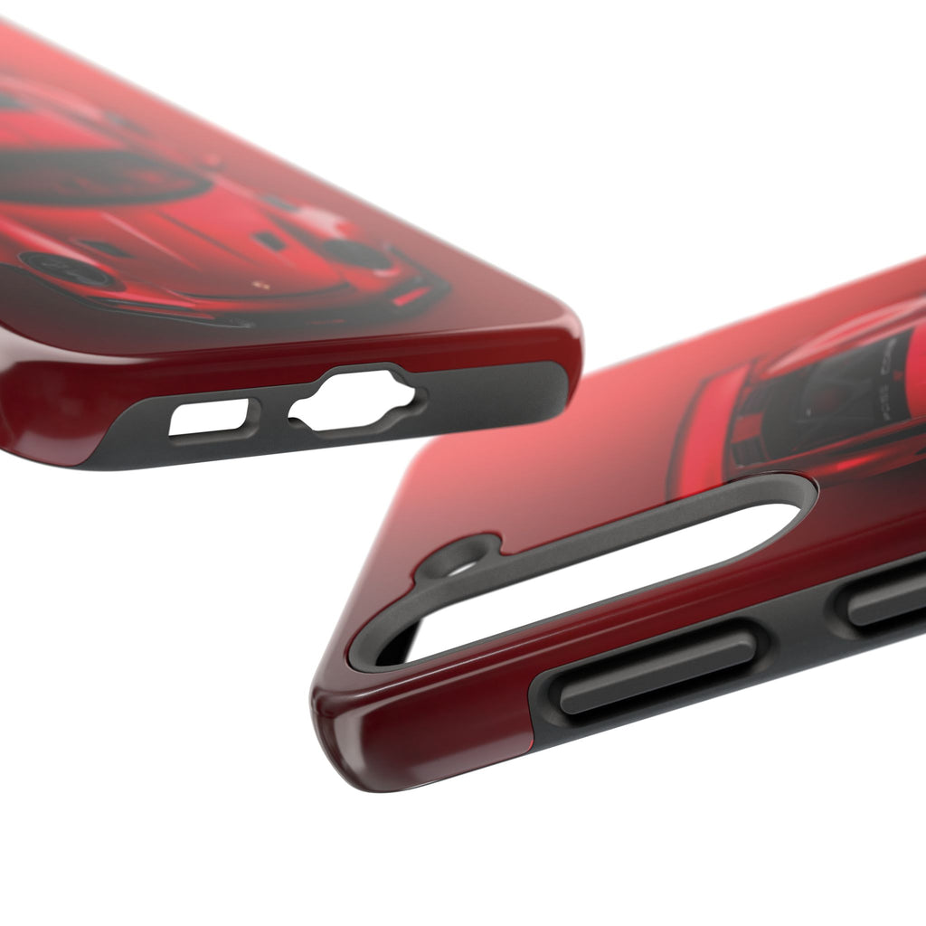 Sleek Sports Car Phone Cases for Automotive Enthusiasts, Durable Phone Covers, Car Lover Gifts, Stylish Tech Accessories, Red Racing Design
