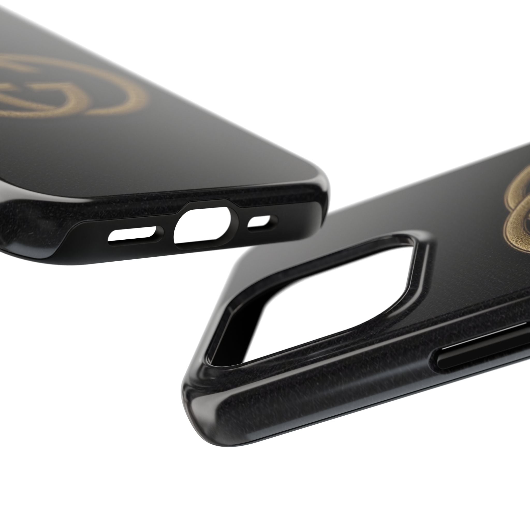 Stylish Tough Phone Cases with Elegant Logo, Durable Protection, Fashion Accessory, Smartphone Cases, Gift for Her or Him