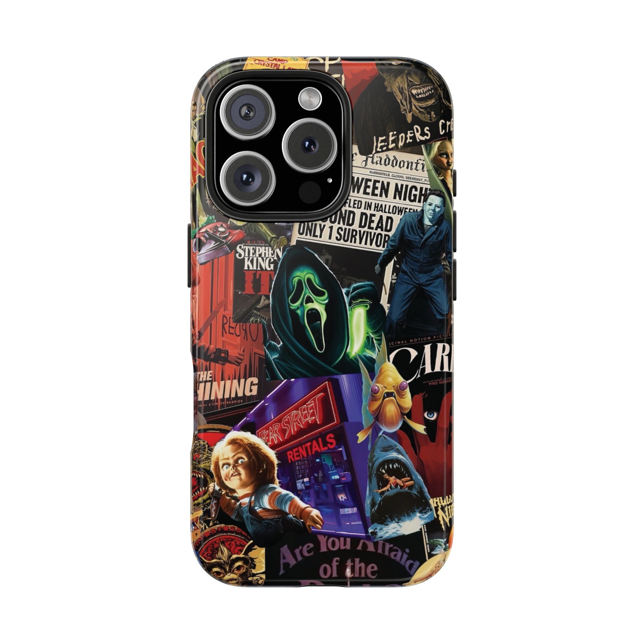 Spooky Horror Movie Phone Case | Tough Phone Cases for Horror Lovers, Halloween Gifts, Unique Accessories, Movie Night Essentials, [...]