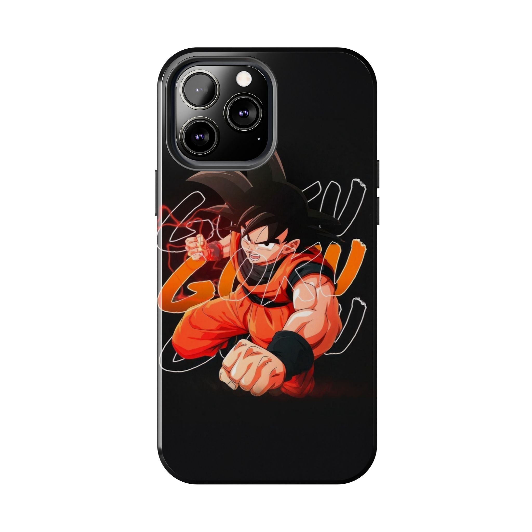 Anime Tough Phone Cases, Goku Strength Case, Durable Phone Cover, Gaming Phone Accessory, Cartoon Phone Case, Gift for Fans