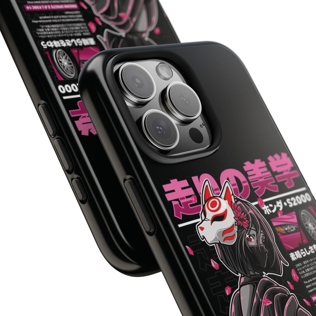 Auto Enthusiast Tough Phone Case with Japanese Aesthetic