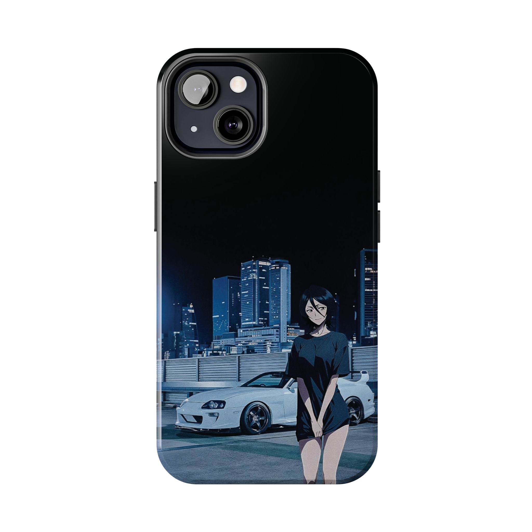 Anime-Inspired Tough Phone Case for Car Enthusiasts