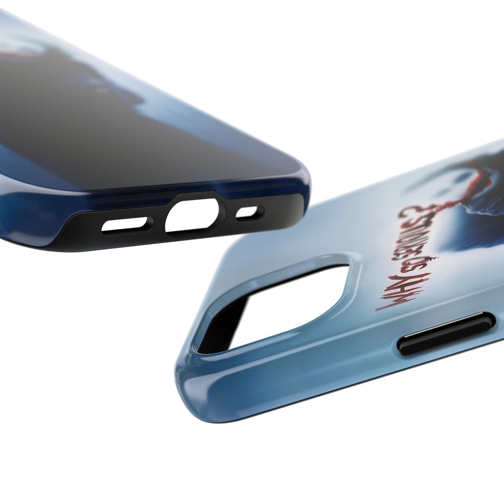 Tough Phone Cases, Dark Humor Phone Cover, Joker Inspired Case, Gifts for Movie Fans, Unique Phone Protector, Cool Accessories
