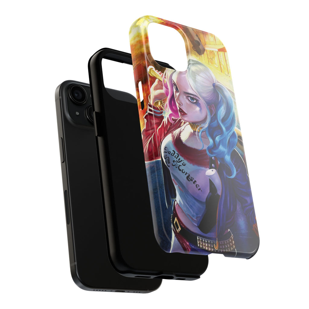Harley Quinn Tough Phone Cases, Stylish Phone Protector for Women, Anime Style Mobile Cover, Unique Gift for Gamers, Pop Culture Accessories