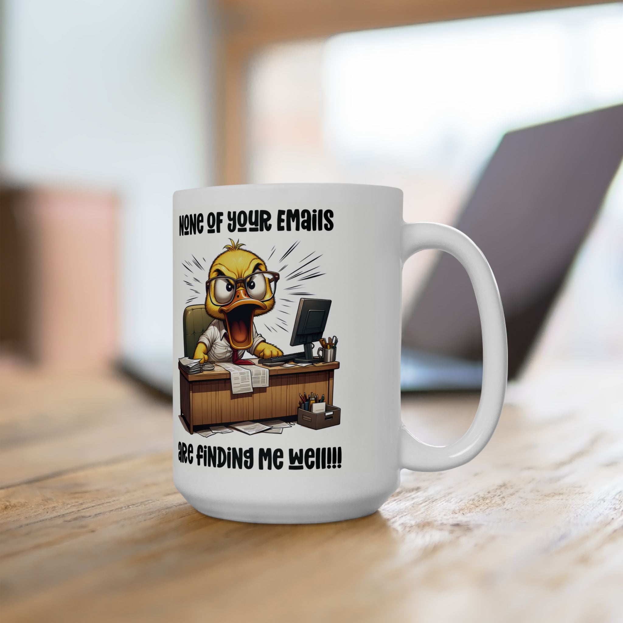Funny Ceramic Mug for Office Humor, Coffee Lover Gift, Work Motivation Mug, Unique Desk Decor, Novelty Gift 11oz/15oz