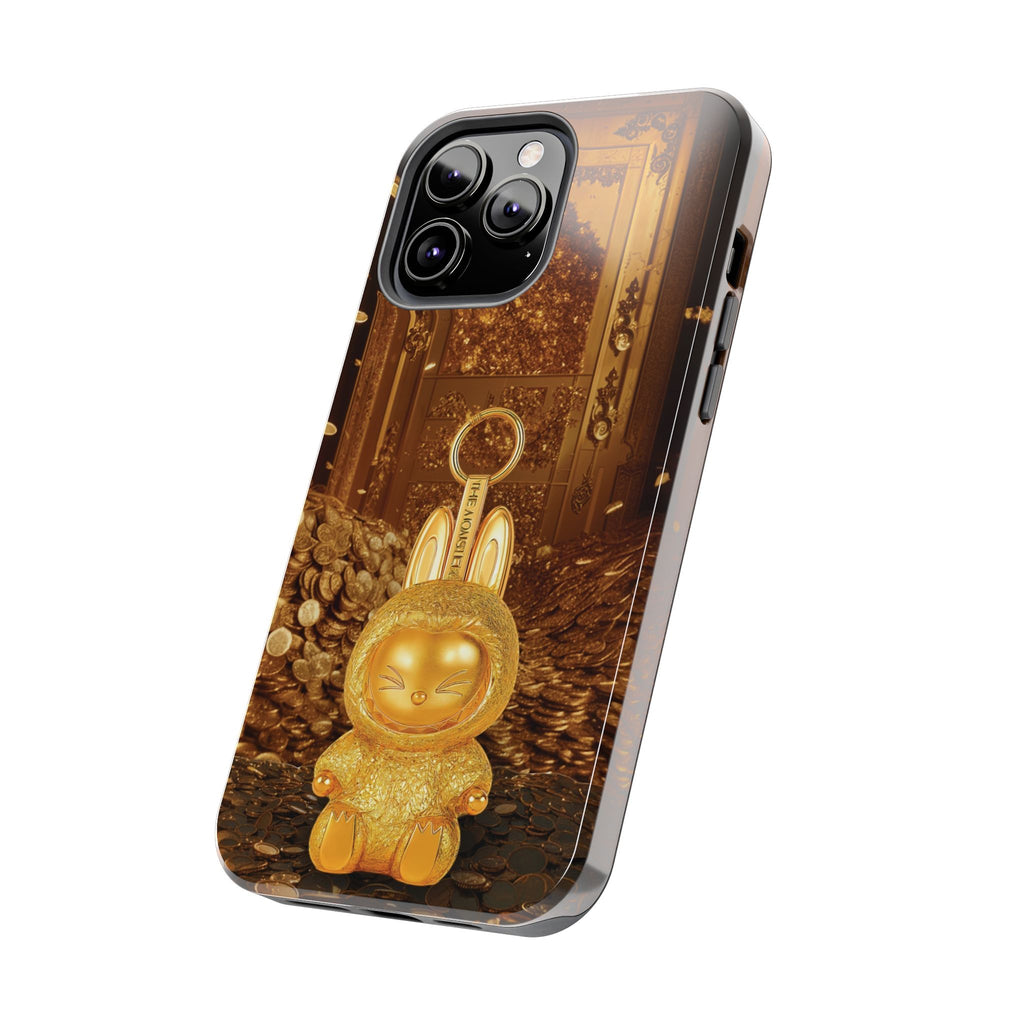 Luxurious Rabbit Phone Case, Golden Bunny Phone Cover, Tough Phone Cases, Cute Rabbit Holder, Unique Gift Idea, Stylish Mobile Protector