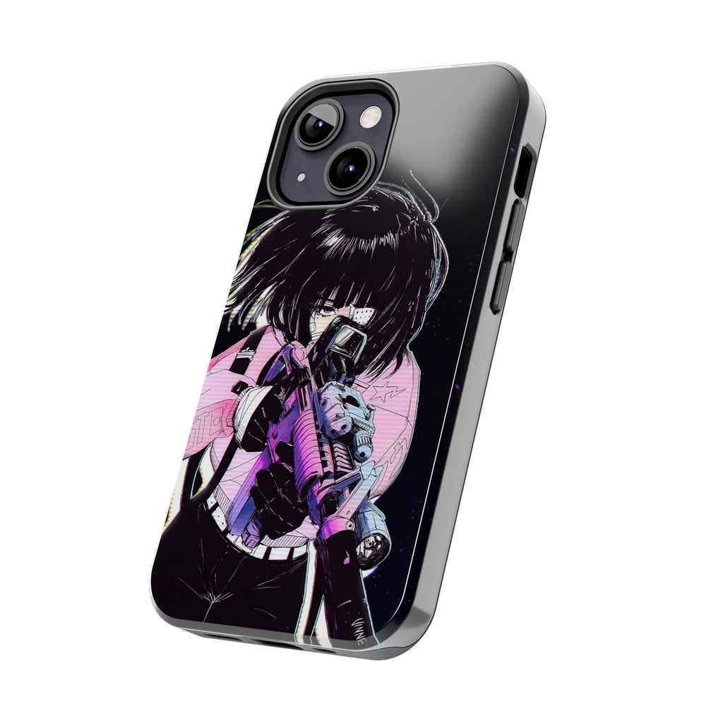 Anime-Style Tough Phone Cases with Edgy Designs, Perfect for Gamers, Cyberpunk Lovers, Gifts for Birthdays, Holidays, and Cosplay