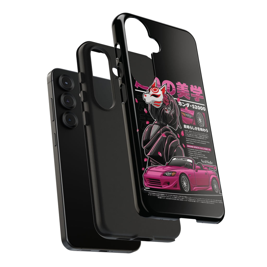 Auto Enthusiast Tough Phone Case with Japanese Aesthetic