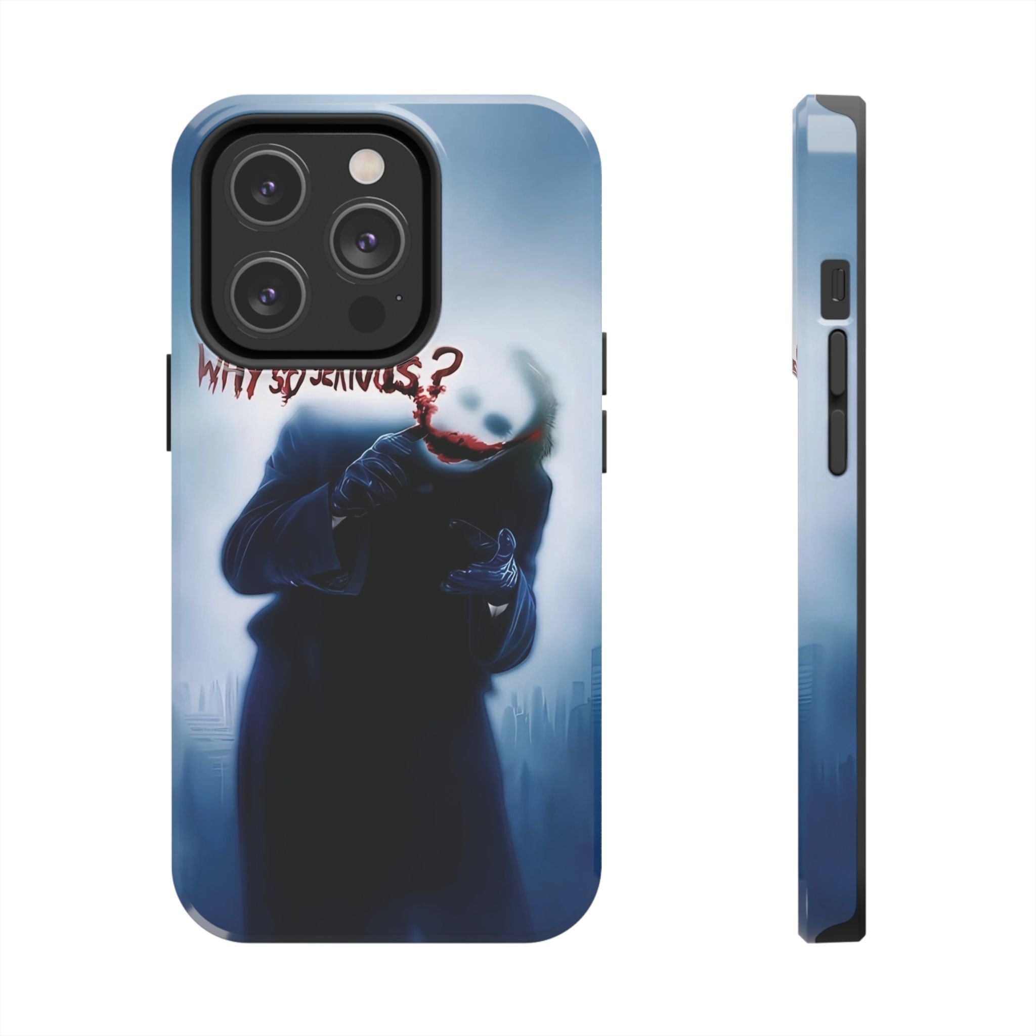 Tough Phone Cases, Dark Humor Phone Cover, Joker Inspired Case, Gifts for Movie Fans, Unique Phone Protector, Cool Accessories