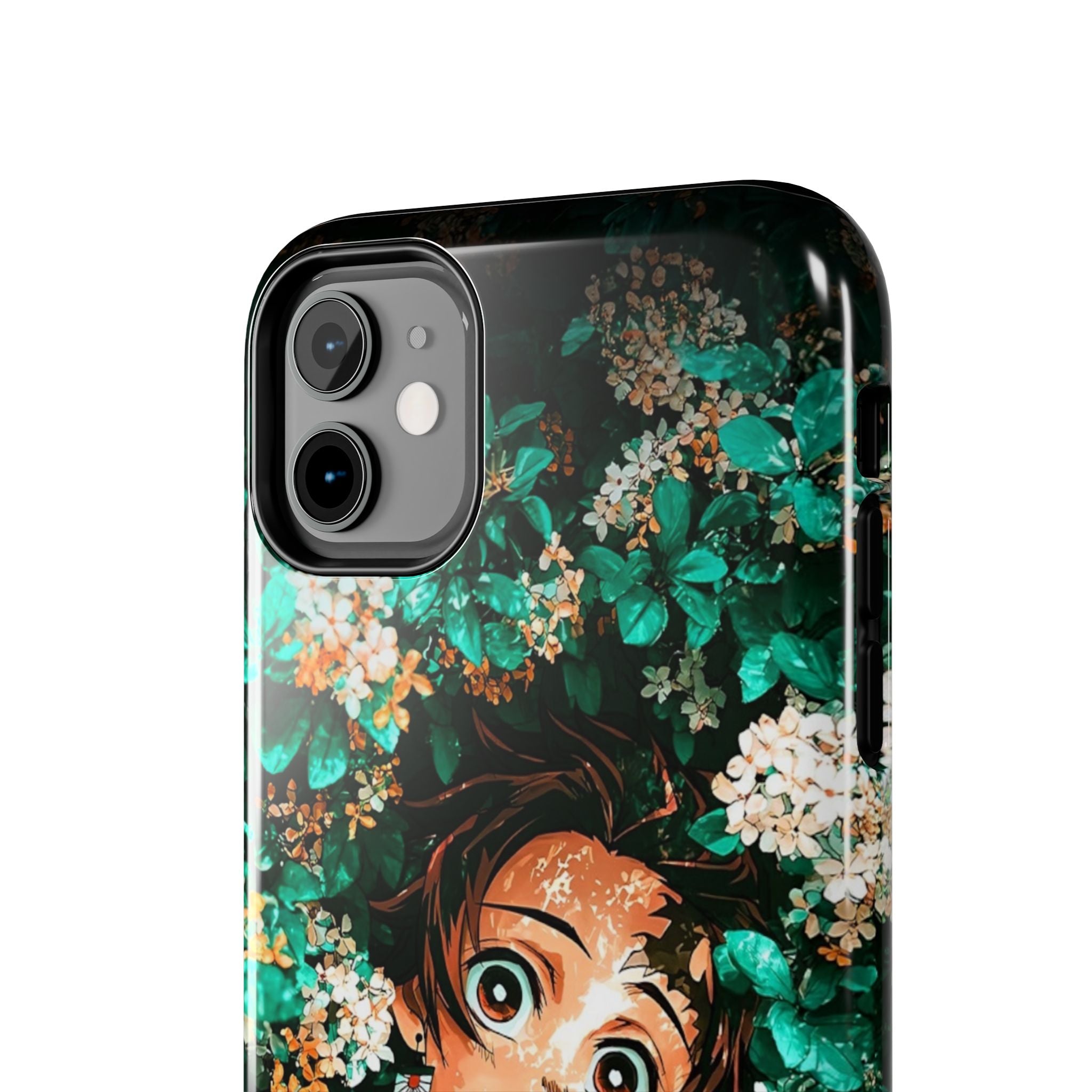 Floral Fantasy Tough Phone Cases | Trendy Phone Cover | Unique Gift for Nature Lovers | Durable Protection | Anime-Inspired Design