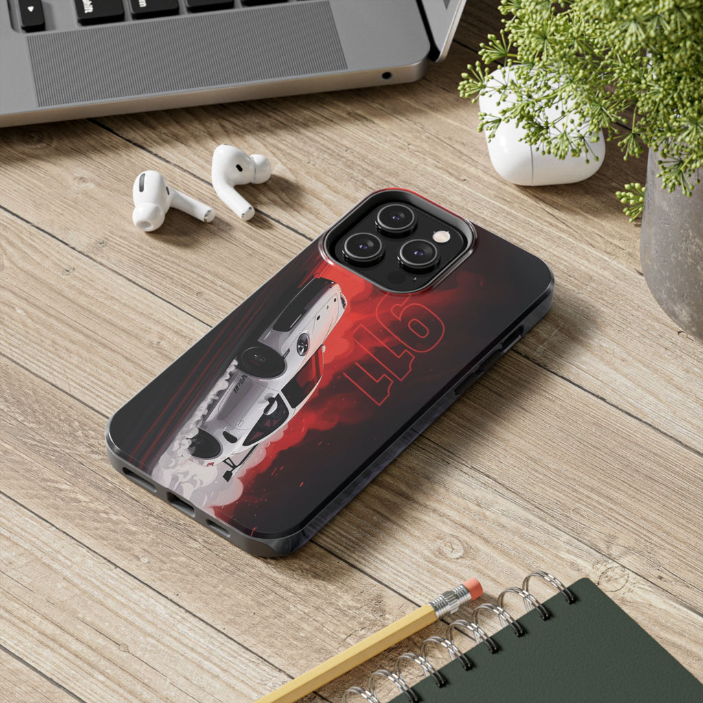 Racing-Inspired Porsche Tough Phone Case with 911 Design