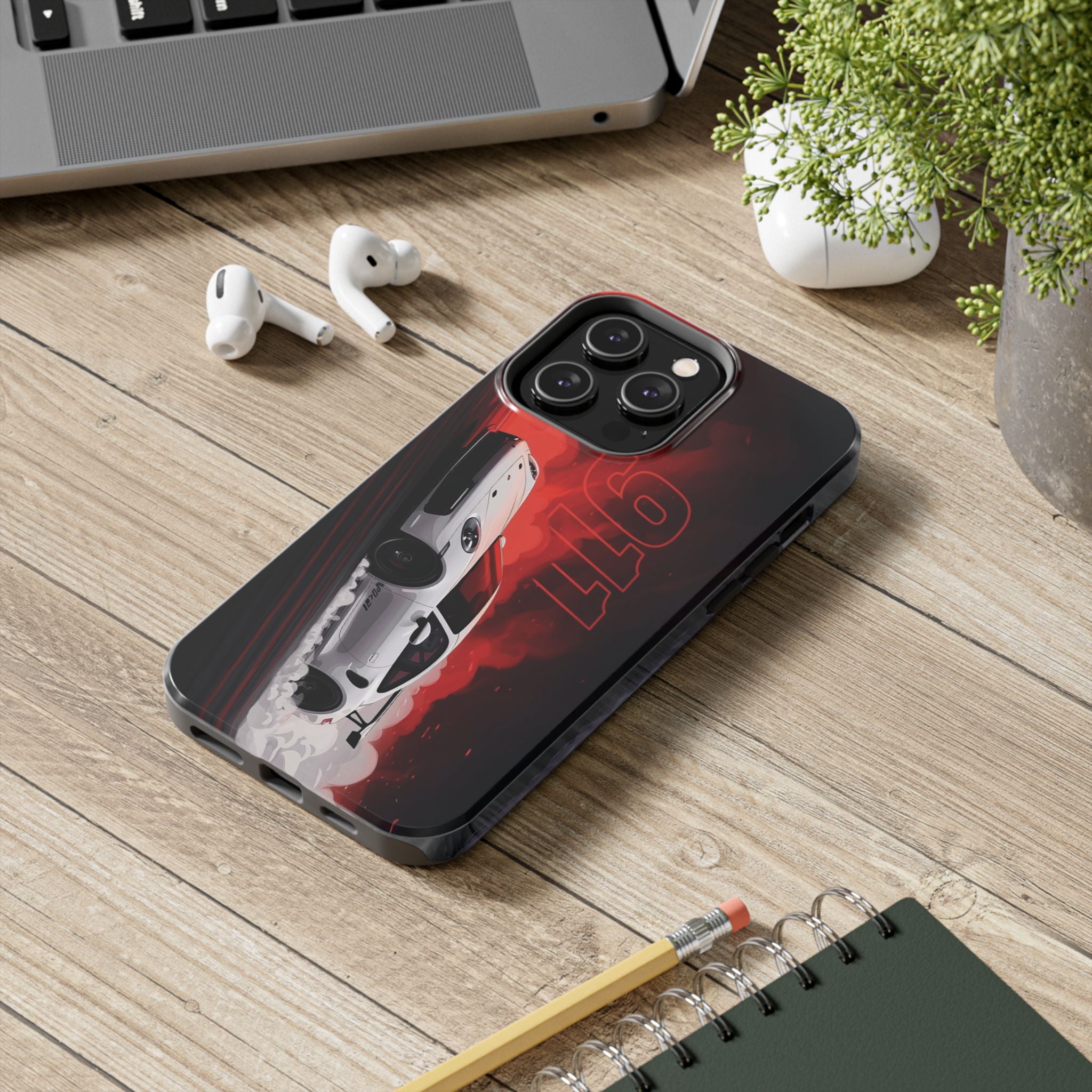 Racing-Inspired Porsche Tough Phone Case with 911 Design