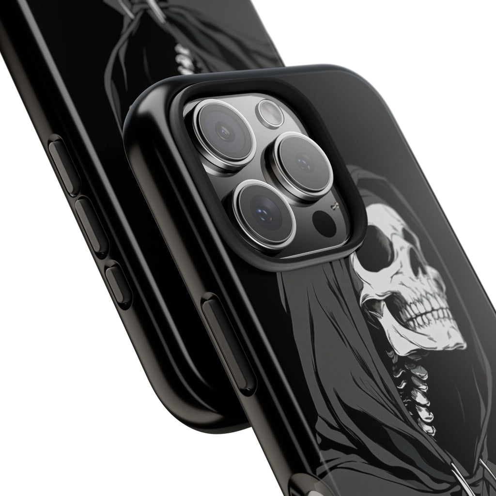 Edgy Skull Phone Cases, Protective Phone Cover, Goth Aesthetic, Halloween Decor, Unique Gift