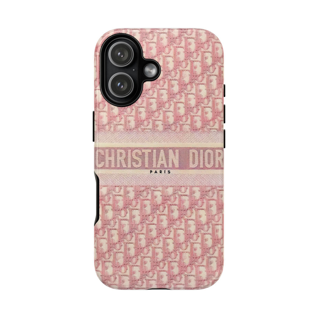 Christian Dior Pink Monogram Phone Case