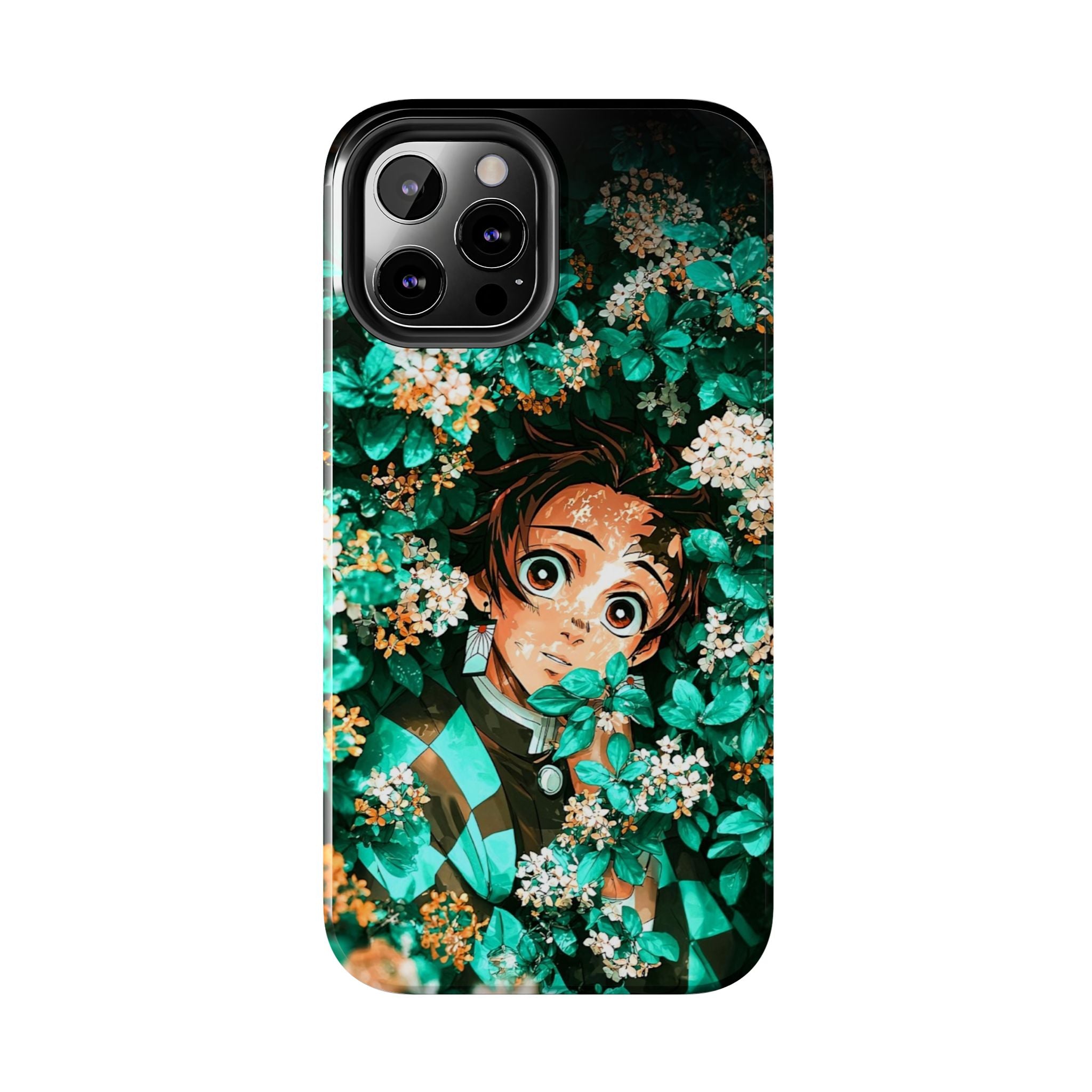 Floral Fantasy Tough Phone Cases | Trendy Phone Cover | Unique Gift for Nature Lovers | Durable Protection | Anime-Inspired Design
