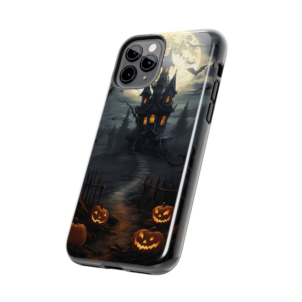 Halloween Haunted House Phone Cases, Tough Cases for Spooky Vibes, Gifts for Halloween Lovers, Ghostly Decor, Fall Accessories