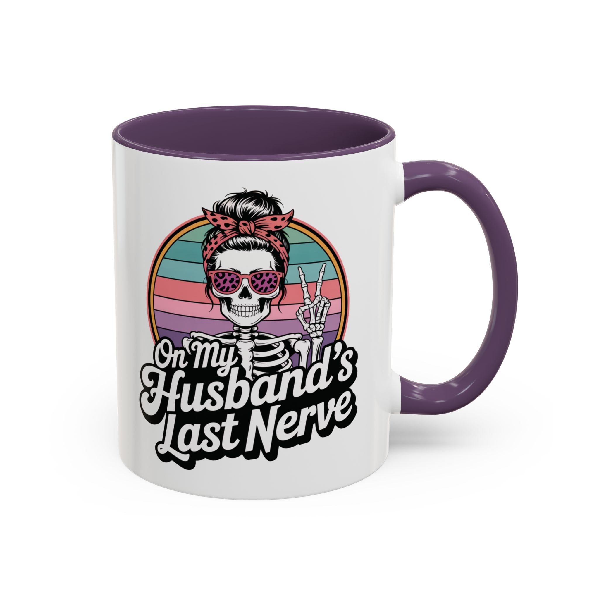 Humorous Accent Coffee Mug - Perfect Gift for Spouses, Funny Kitchenware, Unique Mug, Coffee Lover's Gift, Quirky Decor