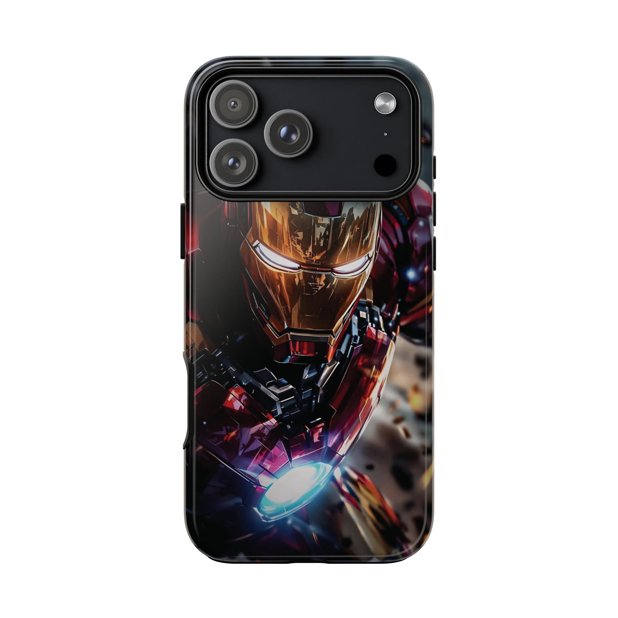 Iron Warrior Tough Phone Case — Protective Superhero Armor Design
