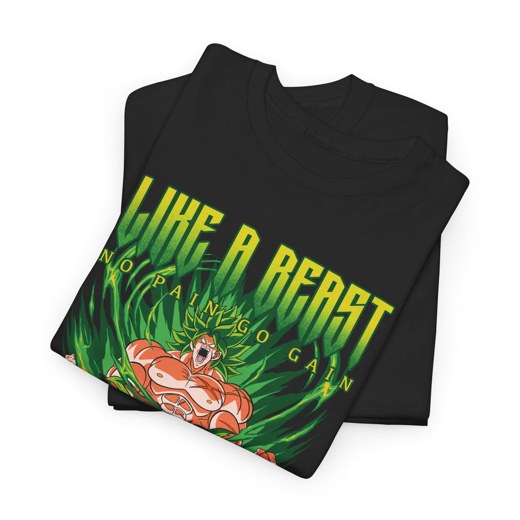 Like a Beast Tee — Dragon Power Anime Graphic T-Shirt