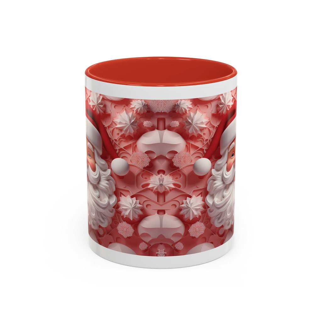 Festive Santa Coffee Mug, Christmas Mug, Holiday Gift, Winter Decoration, Cute Santa Artwork, Hot Cocoa Cup