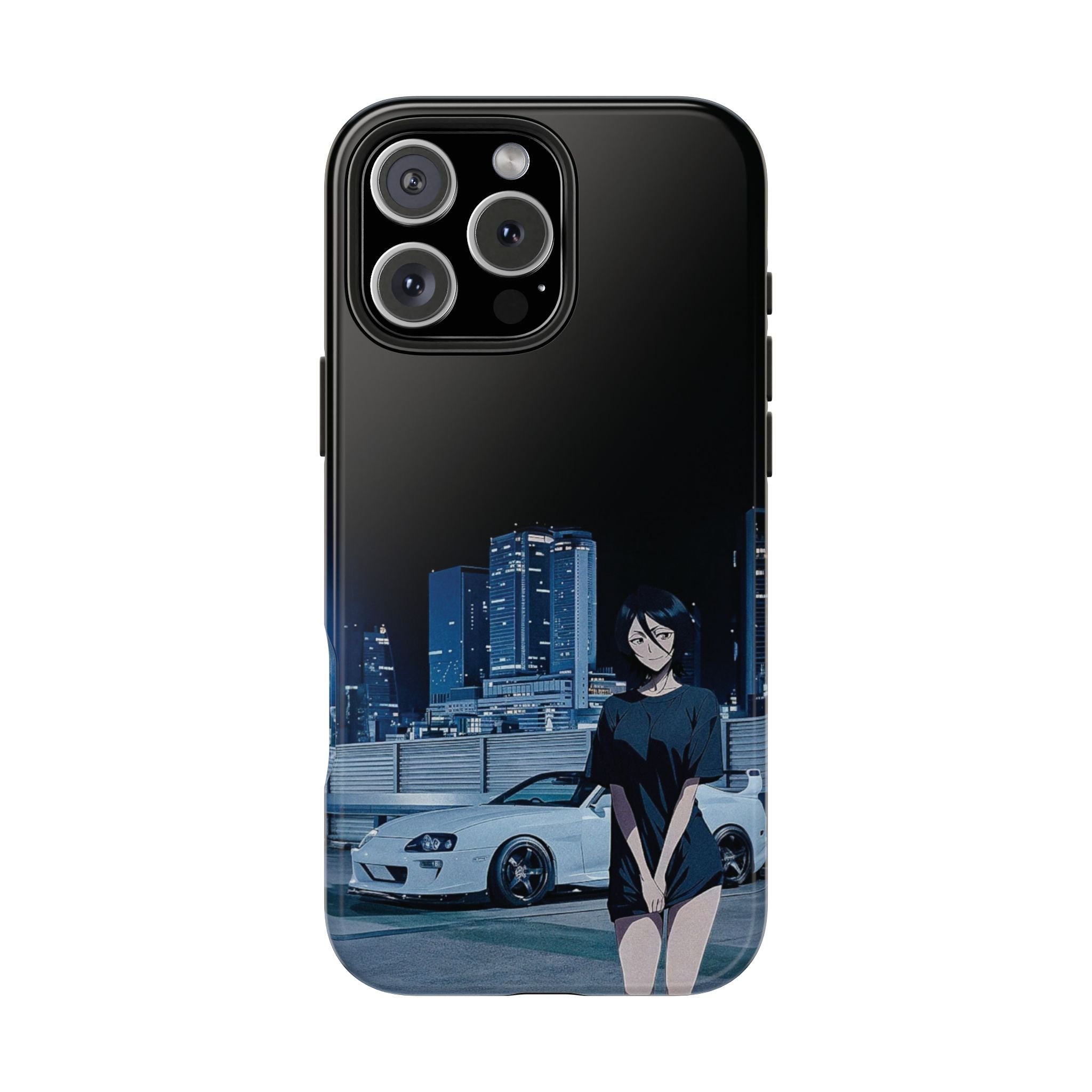 Anime-Inspired Tough Phone Case for Car Enthusiasts