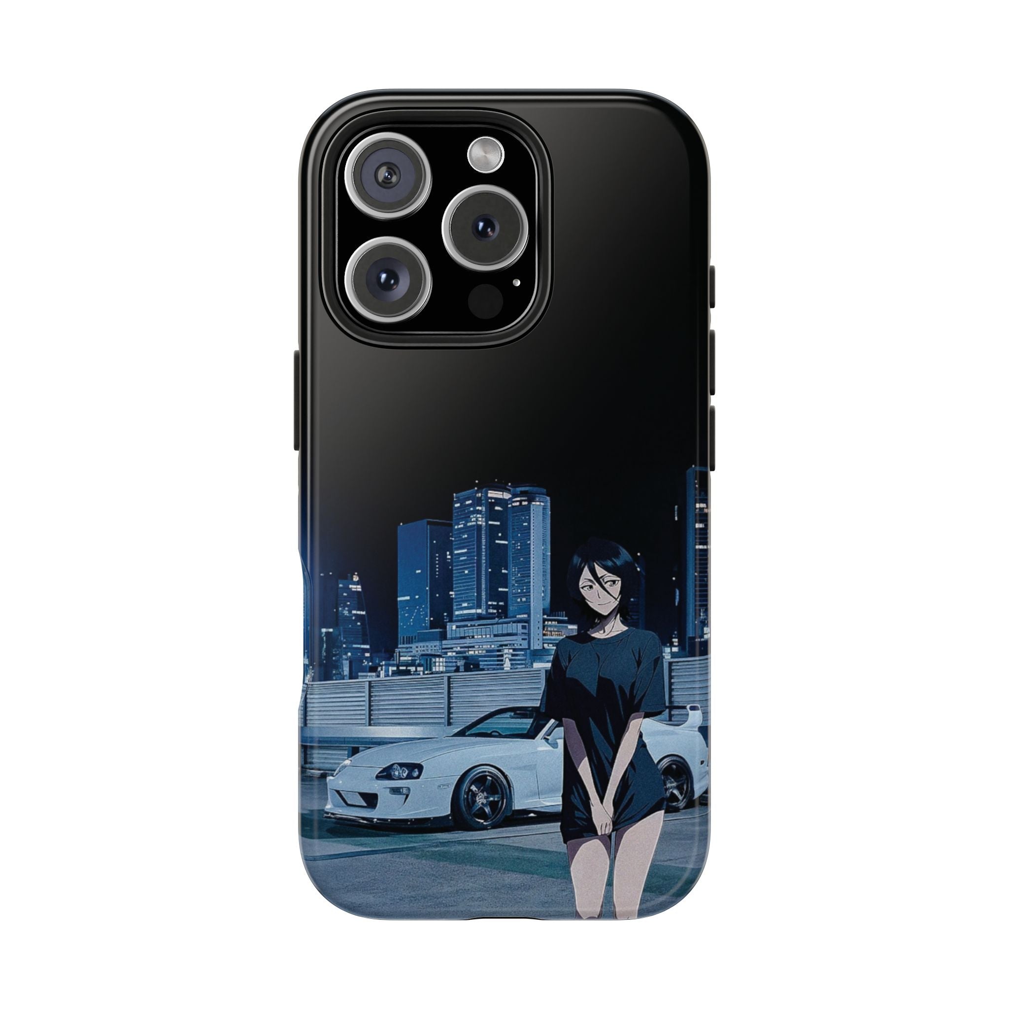 Anime-Inspired Tough Phone Case for Car Enthusiasts