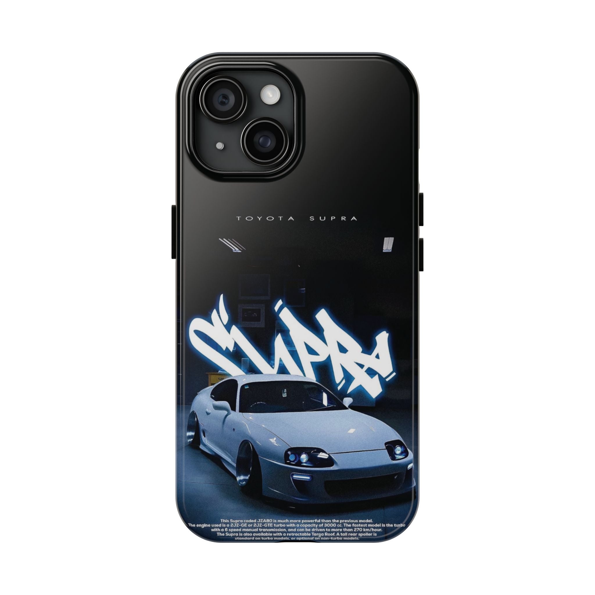 Toyota Supra Graffiti Phone Case - Tough & Stylish Protection for Car Enthusiasts