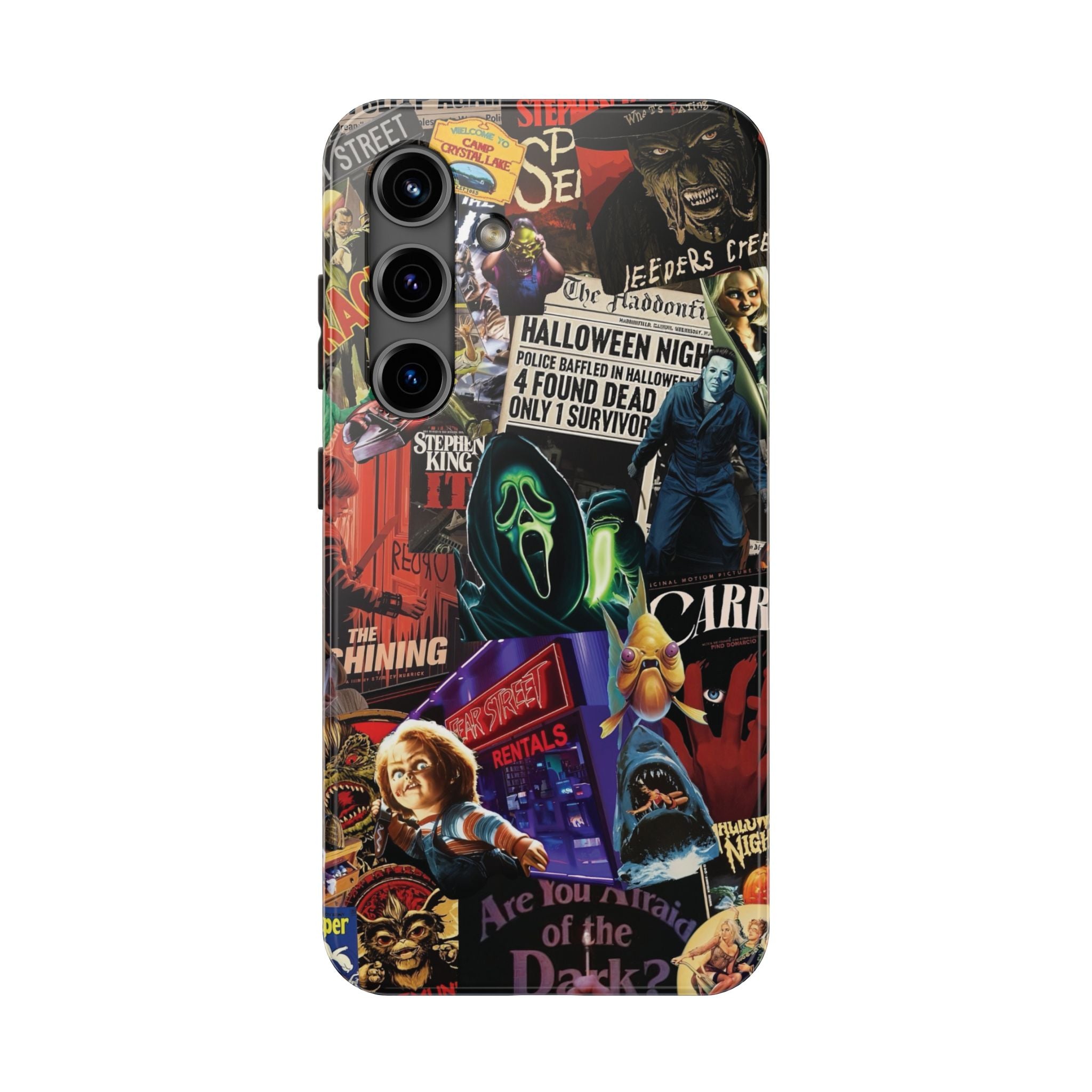 Spooky Horror Movie Phone Case | Tough Phone Cases for Horror Lovers, Halloween Gifts, Unique Accessories, Movie Night Essentials, [...]