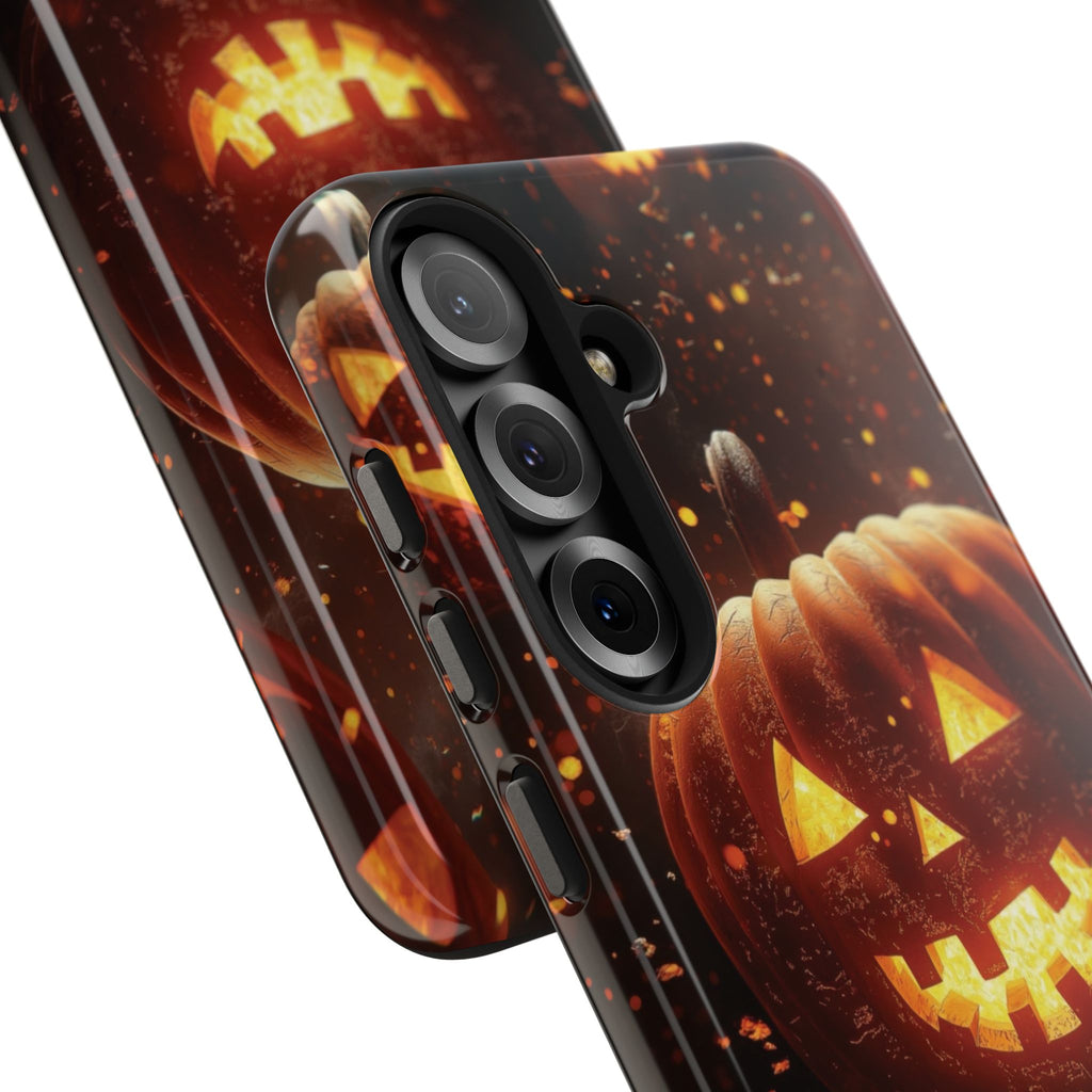 Halloween Pumpkin Tough Phone Cases, Spooky Mobile Covers, Fall Decor, Halloween Gift, Pumpkin Design, Halloween Accessories