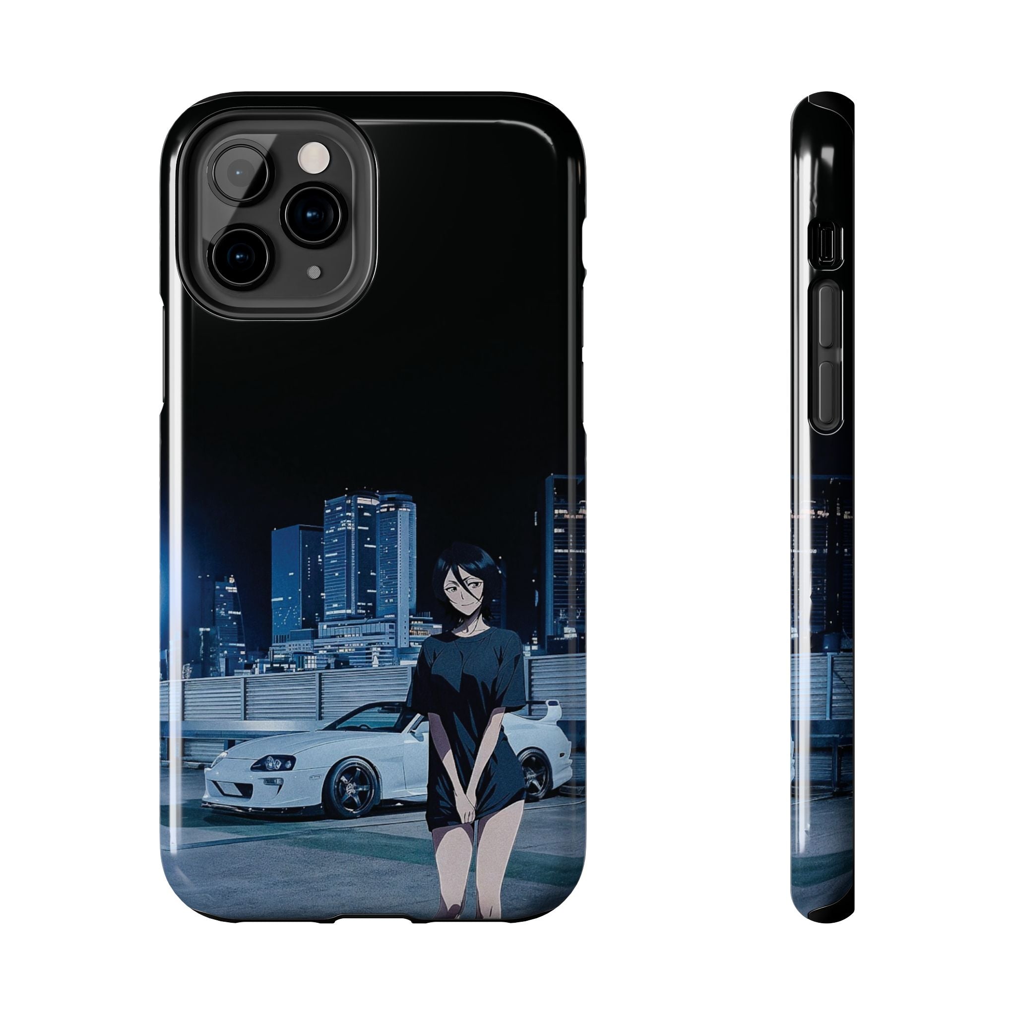 Anime-Inspired Tough Phone Case for Car Enthusiasts