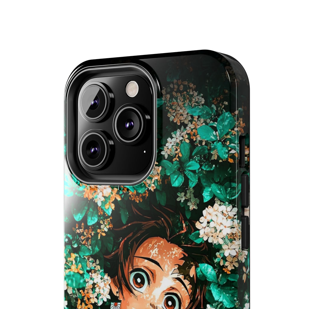 Floral Fantasy Tough Phone Cases | Trendy Phone Cover | Unique Gift for Nature Lovers | Durable Protection | Anime-Inspired Design