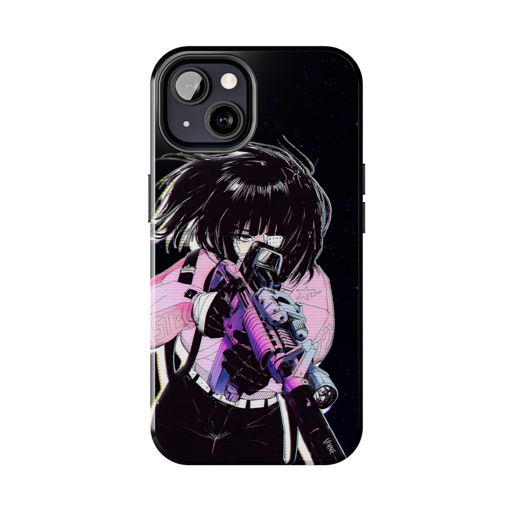 Anime-Style Tough Phone Cases with Edgy Designs, Perfect for Gamers, Cyberpunk Lovers, Gifts for Birthdays, Holidays, and Cosplay