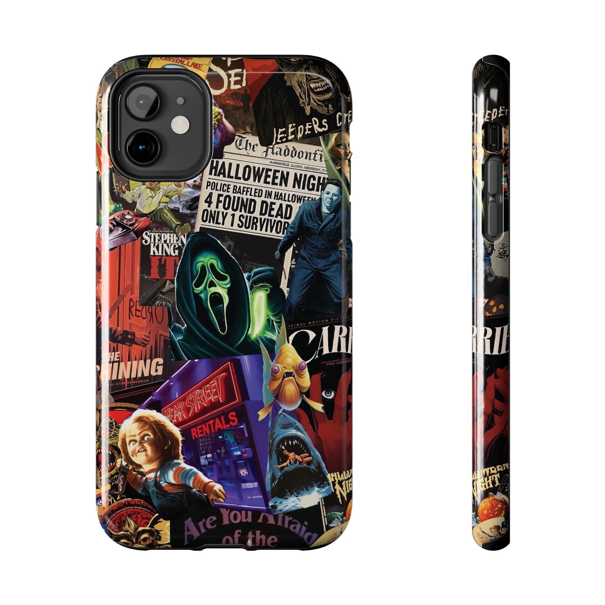 Spooky Horror Movie Phone Case | Tough Phone Cases for Horror Lovers, Halloween Gifts, Unique Accessories, Movie Night Essentials, [...]