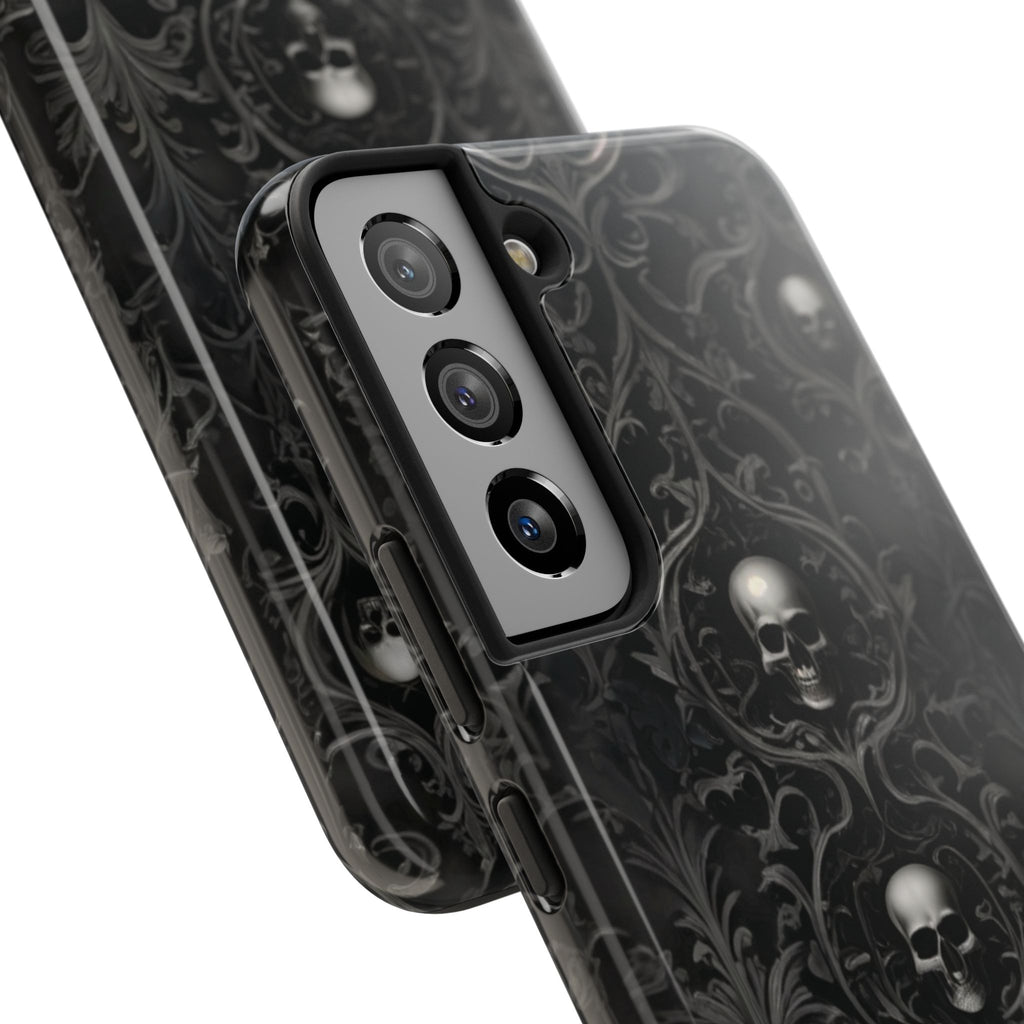 Gothic Skull Phone Cases - Tough Protection, Unique Gift for Halloween, Dark Aesthetic Accessory for Men and Women, Trendy Phone Cover