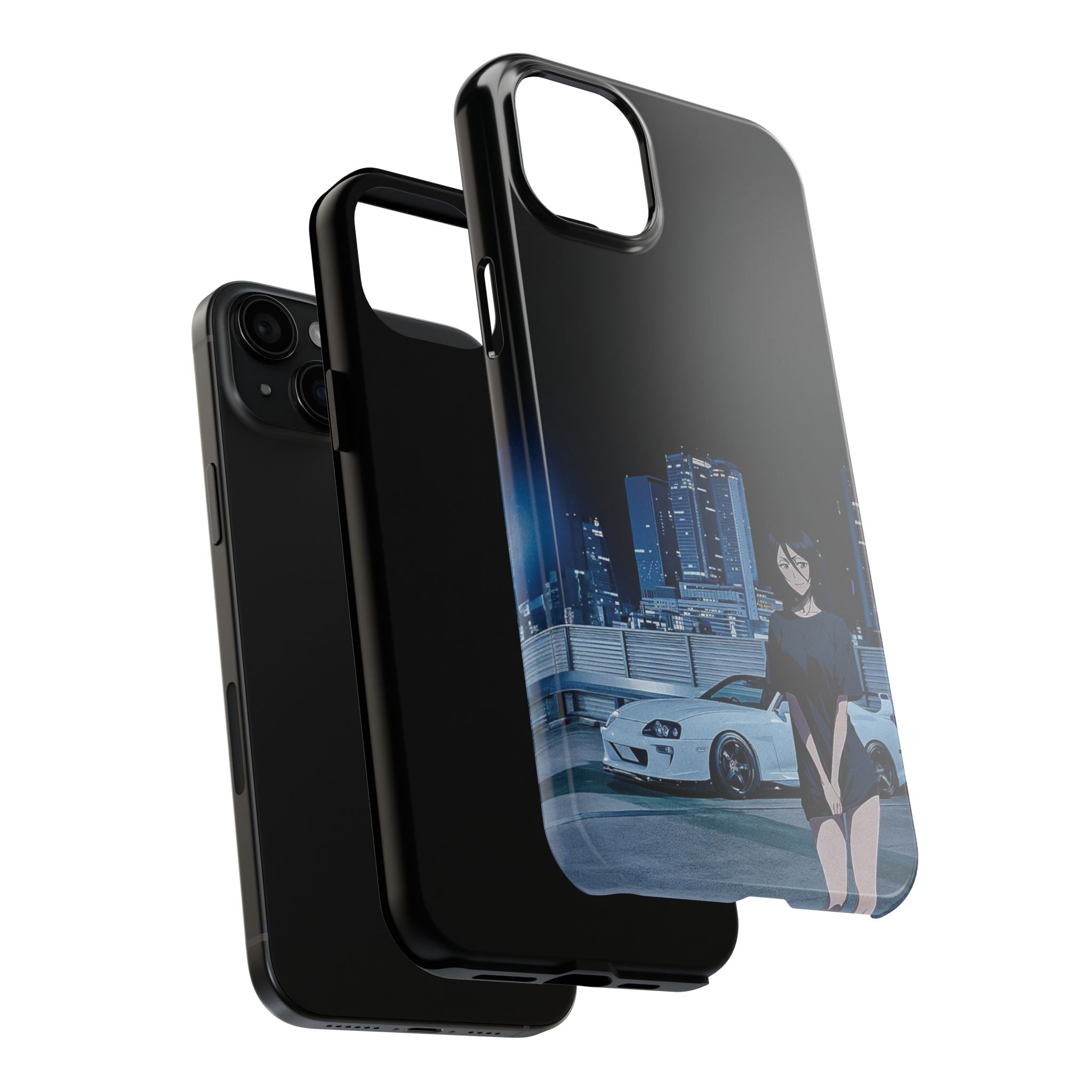 Anime-Inspired Tough Phone Case for Car Enthusiasts