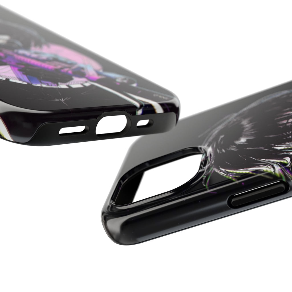 Anime-Style Tough Phone Cases with Edgy Designs, Perfect for Gamers, Cyberpunk Lovers, Gifts for Birthdays, Holidays, and Cosplay