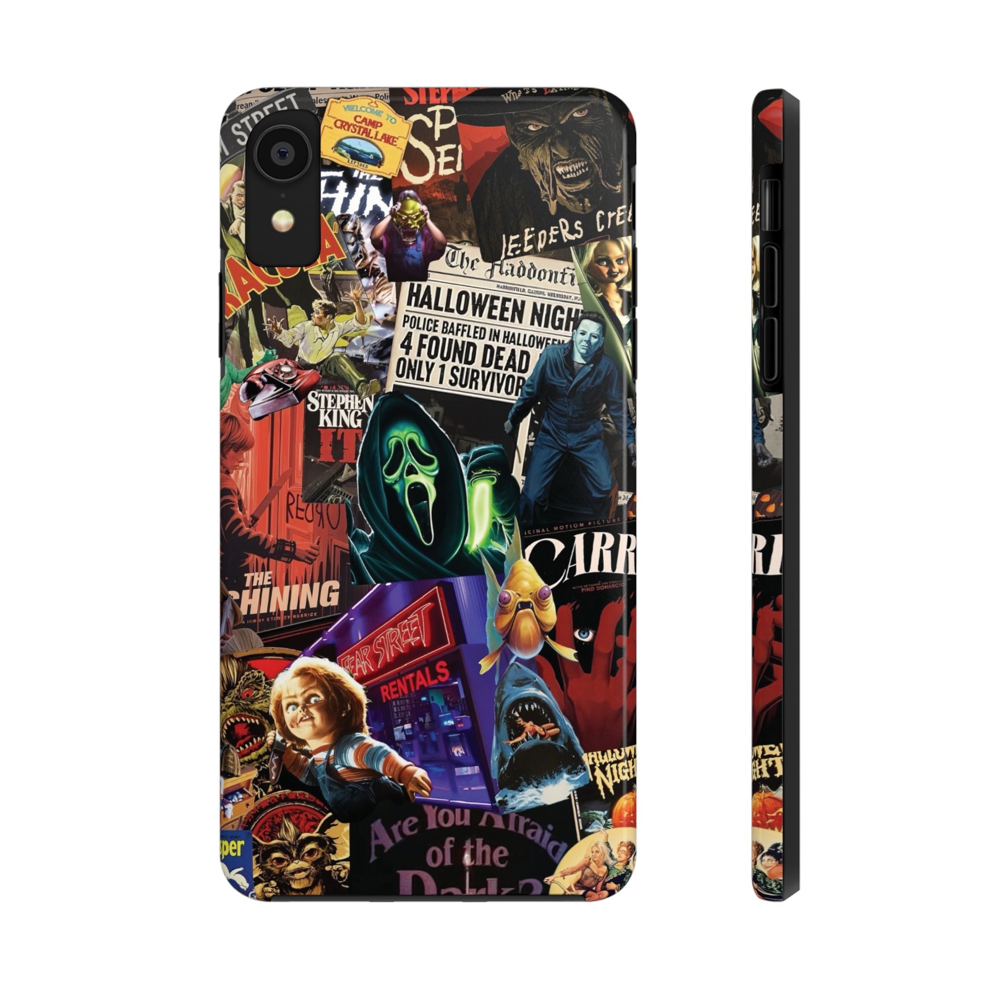 Spooky Horror Movie Phone Case | Tough Phone Cases for Horror Lovers, Halloween Gifts, Unique Accessories, Movie Night Essentials, [...]