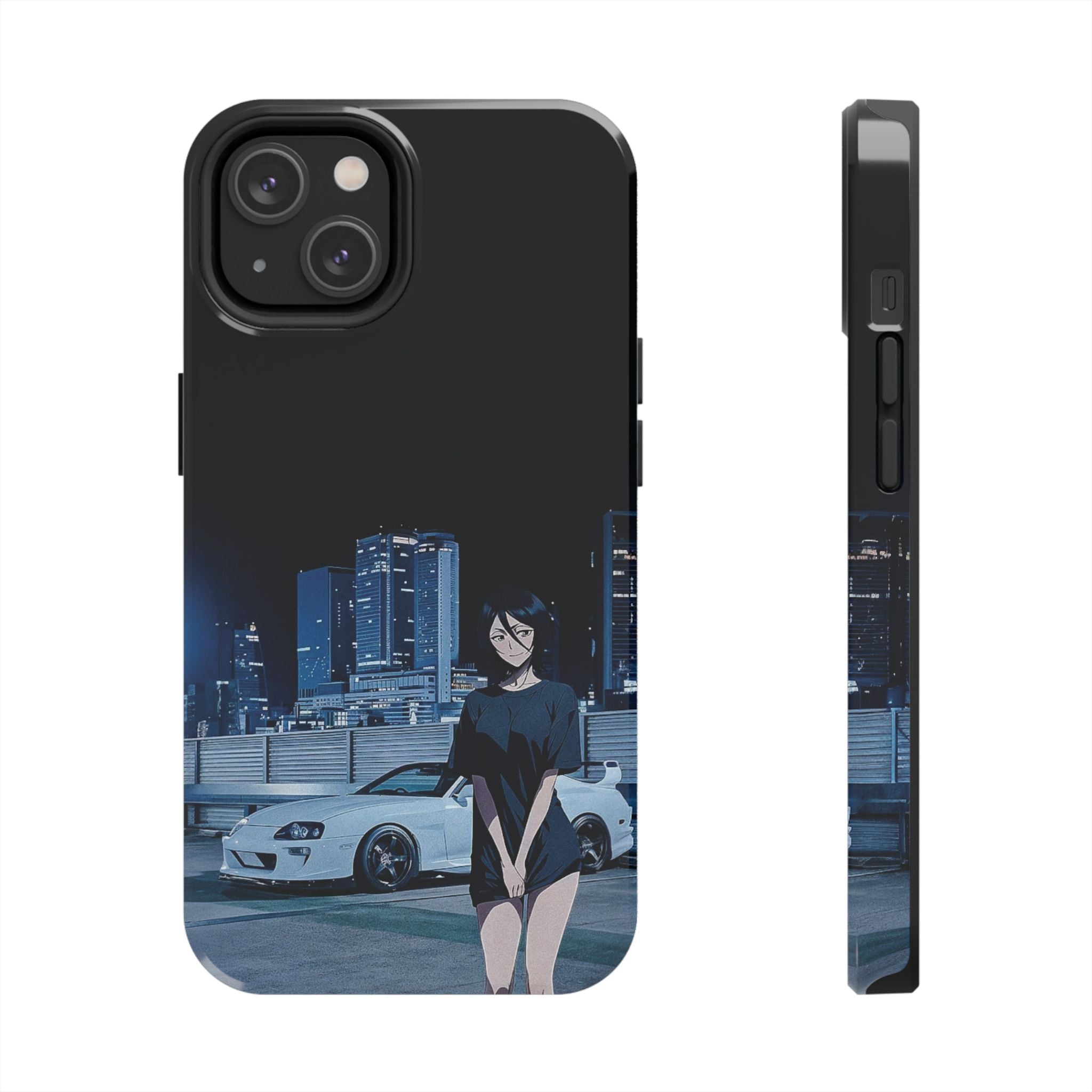 Anime-Inspired Tough Phone Case for Car Enthusiasts