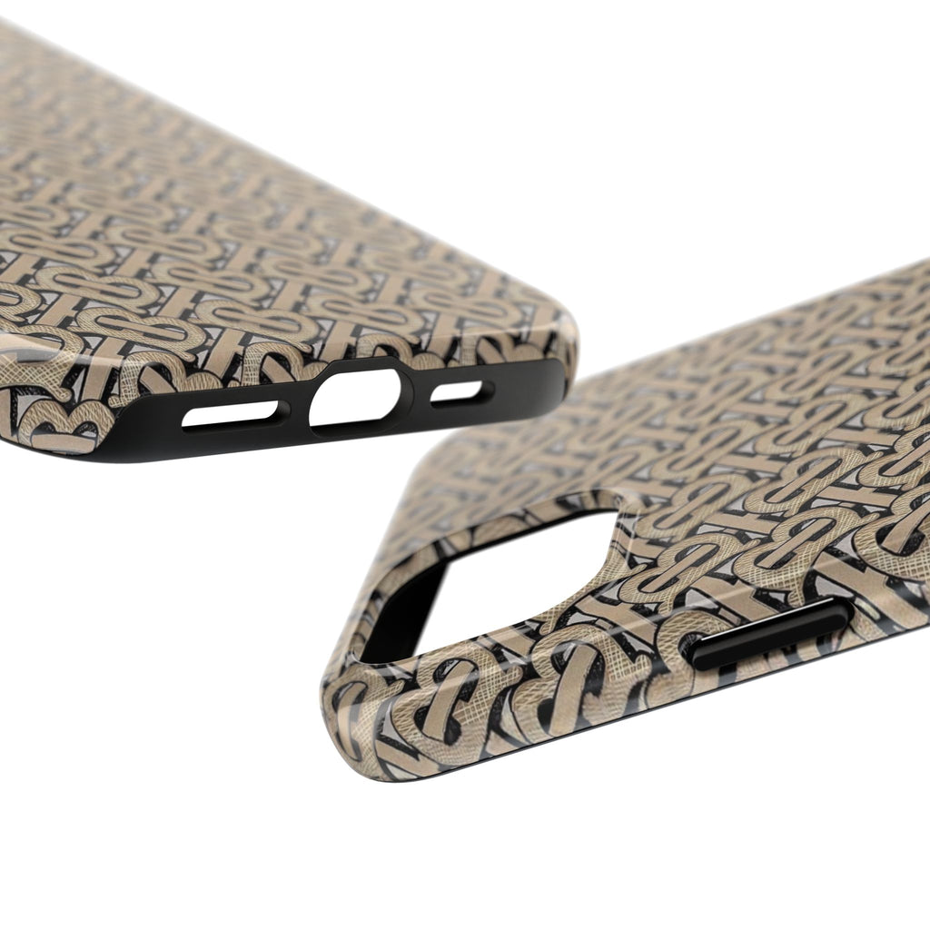 Elegant Interwoven Pattern Tough Phone Cases, Stylish Phone Covers, Durable Cases for Everyday Adventures, Gift for Phone Lovers