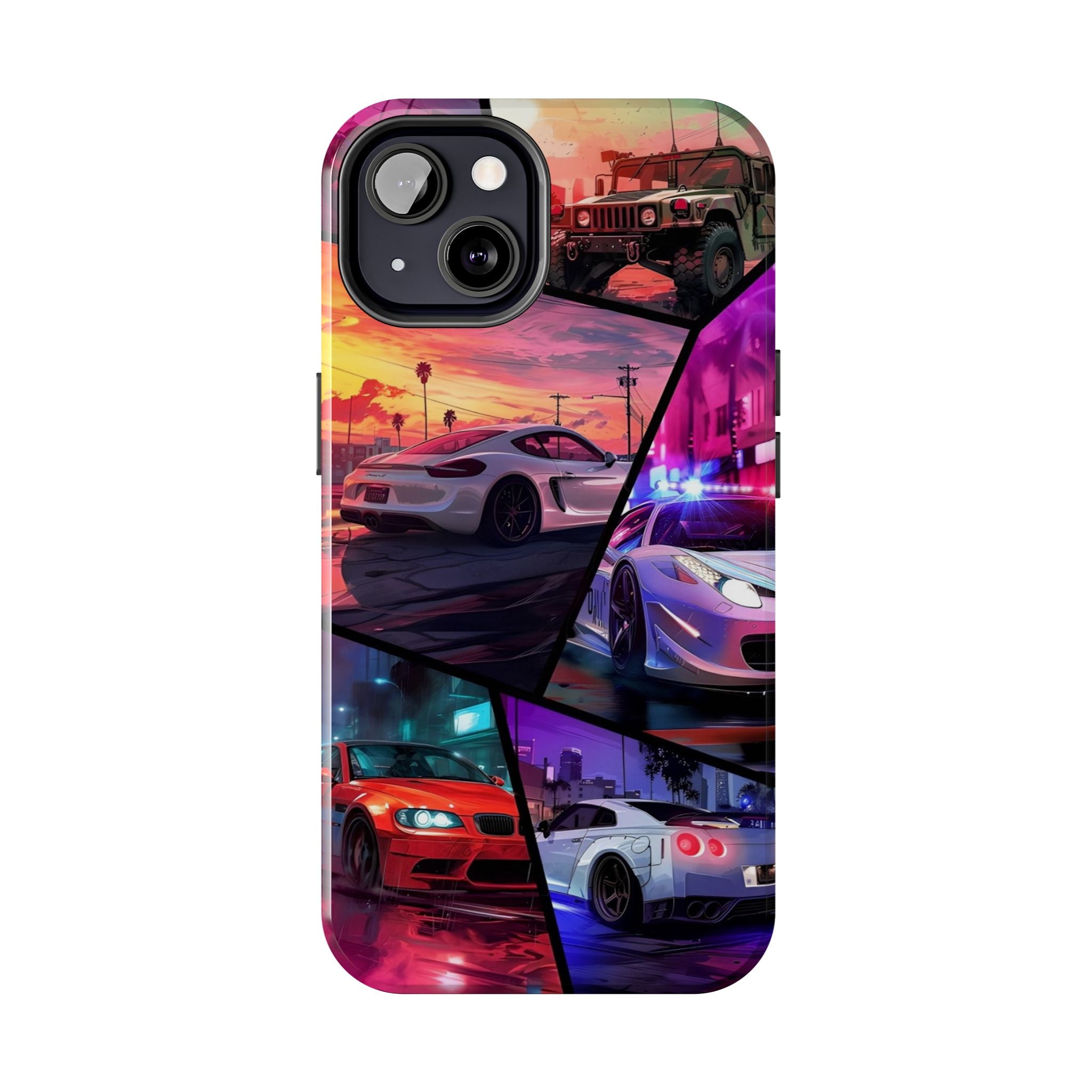 Vibrant Automotive Tough Phone Cases for Car Enthusiasts