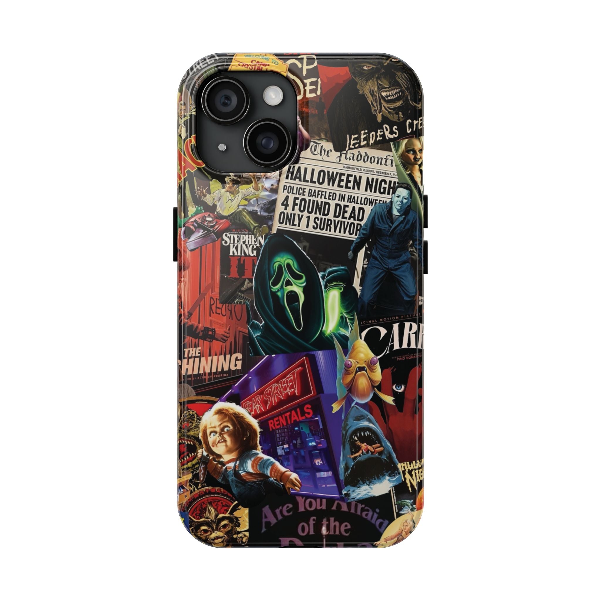 Spooky Horror Movie Phone Case | Tough Phone Cases for Horror Lovers, Halloween Gifts, Unique Accessories, Movie Night Essentials, [...]