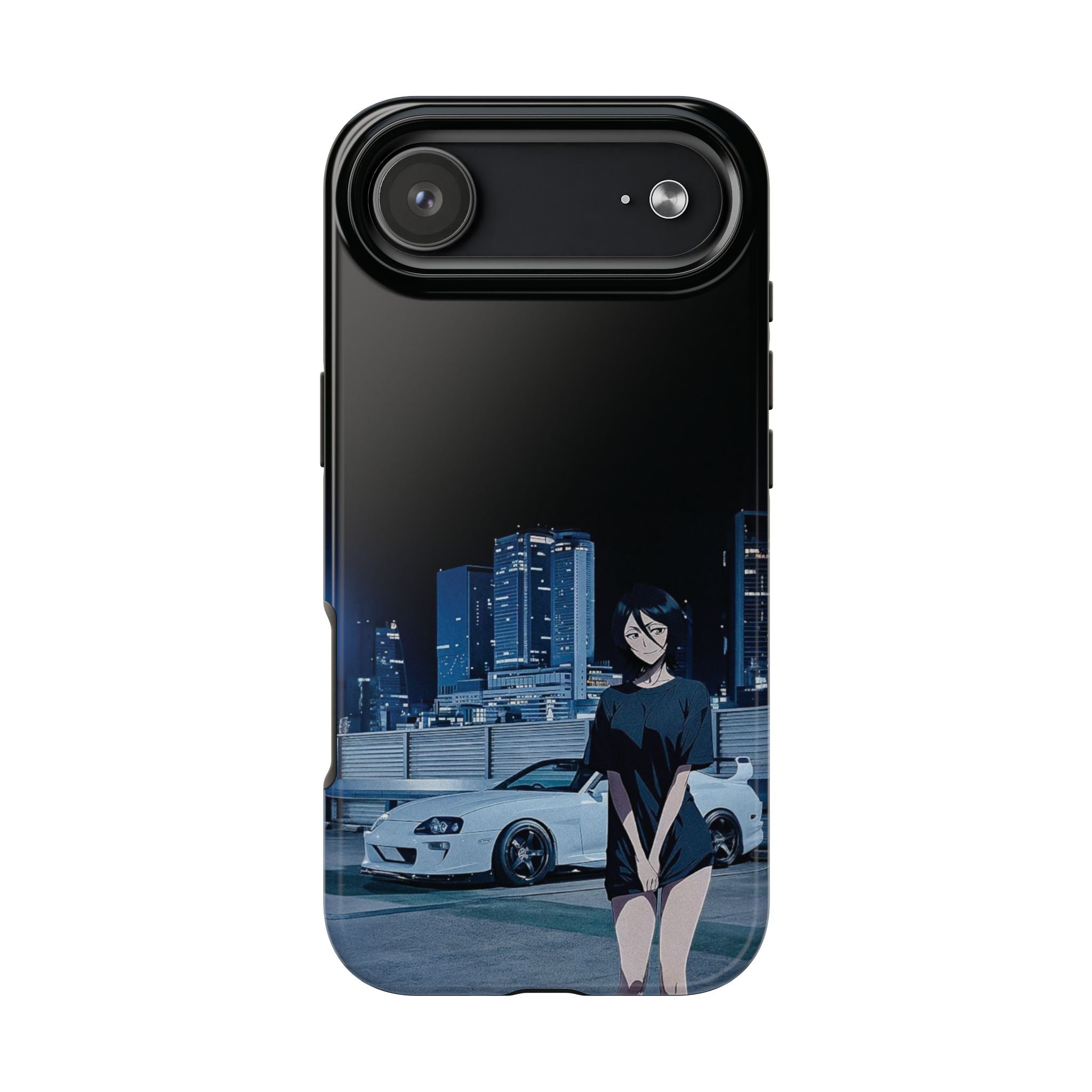 Anime-Inspired Tough Phone Case for Car Enthusiasts