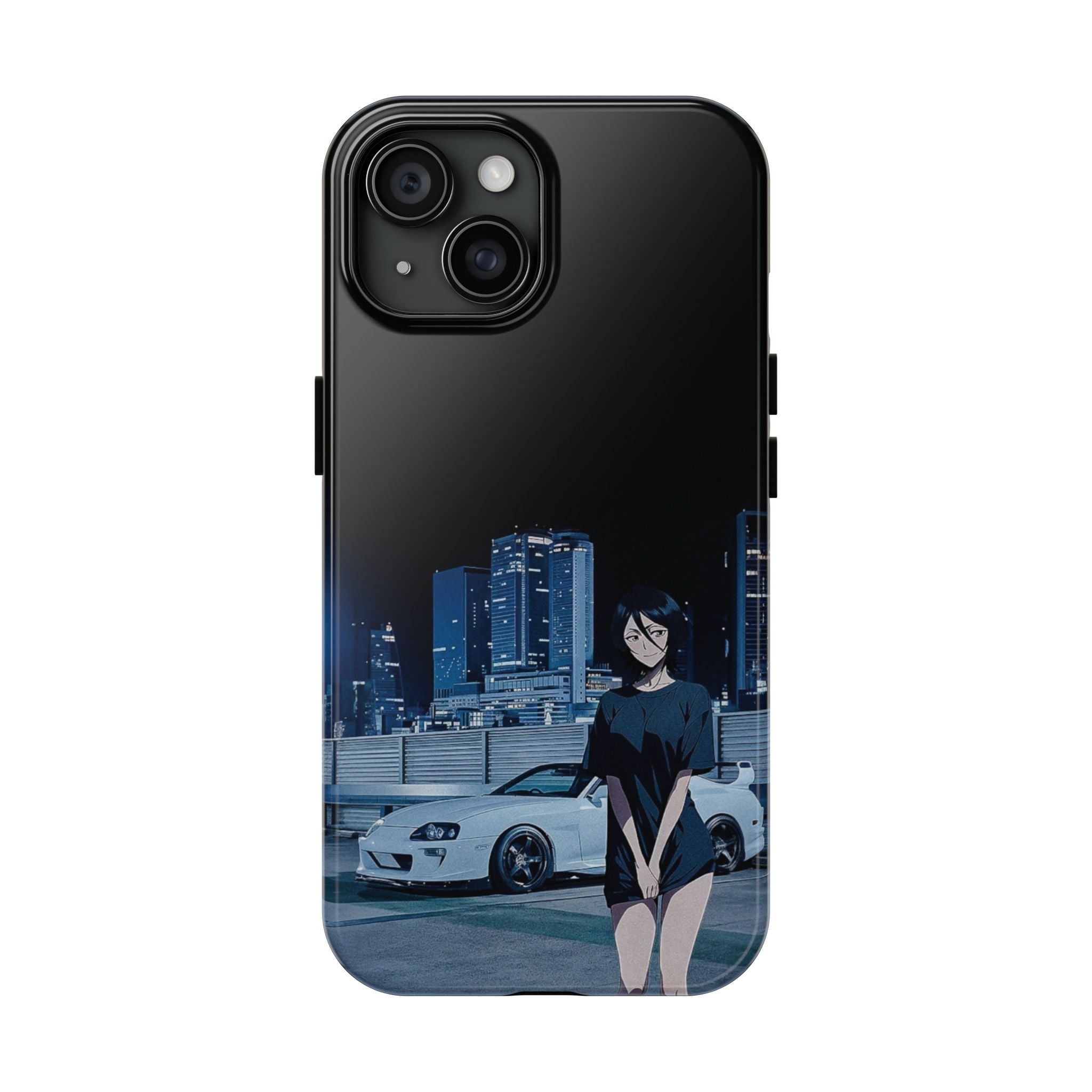 Anime-Inspired Tough Phone Case for Car Enthusiasts