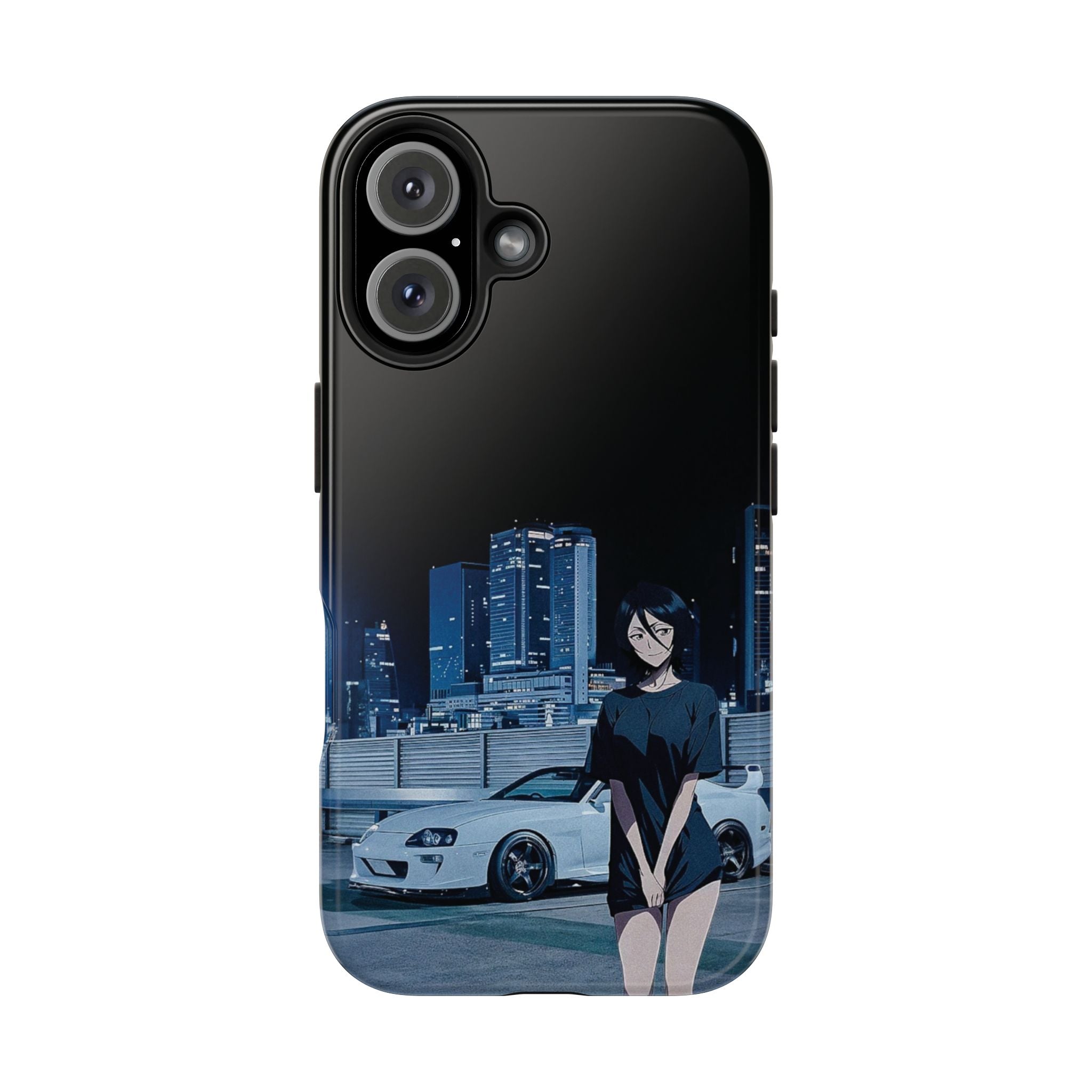 Anime-Inspired Tough Phone Case for Car Enthusiasts
