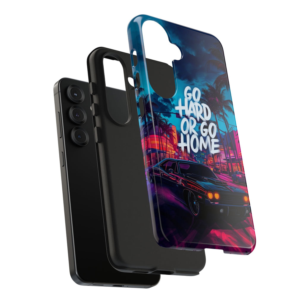 Go Hard or Go Home Tough Phone Case for Car Enthusiasts