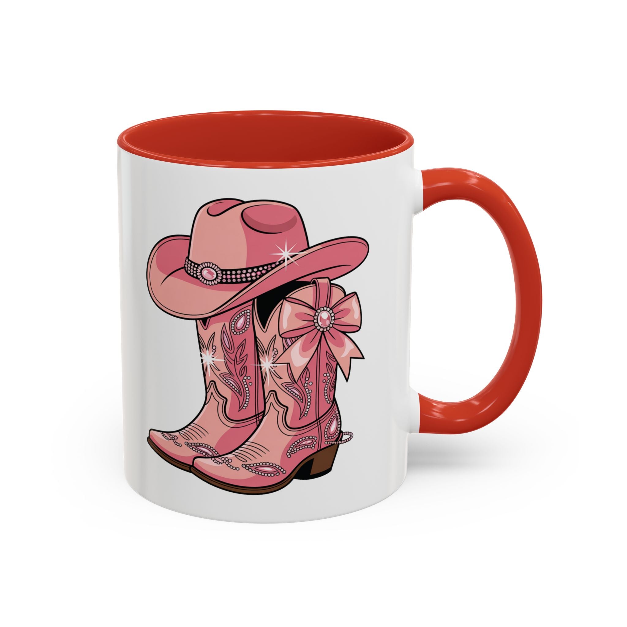 Pink Cowboy Boot Mug, Western Style Coffee Cup, Cute Gift for Ranch Lovers, Fun Kitchen Decor, Unique Cowgirl Present