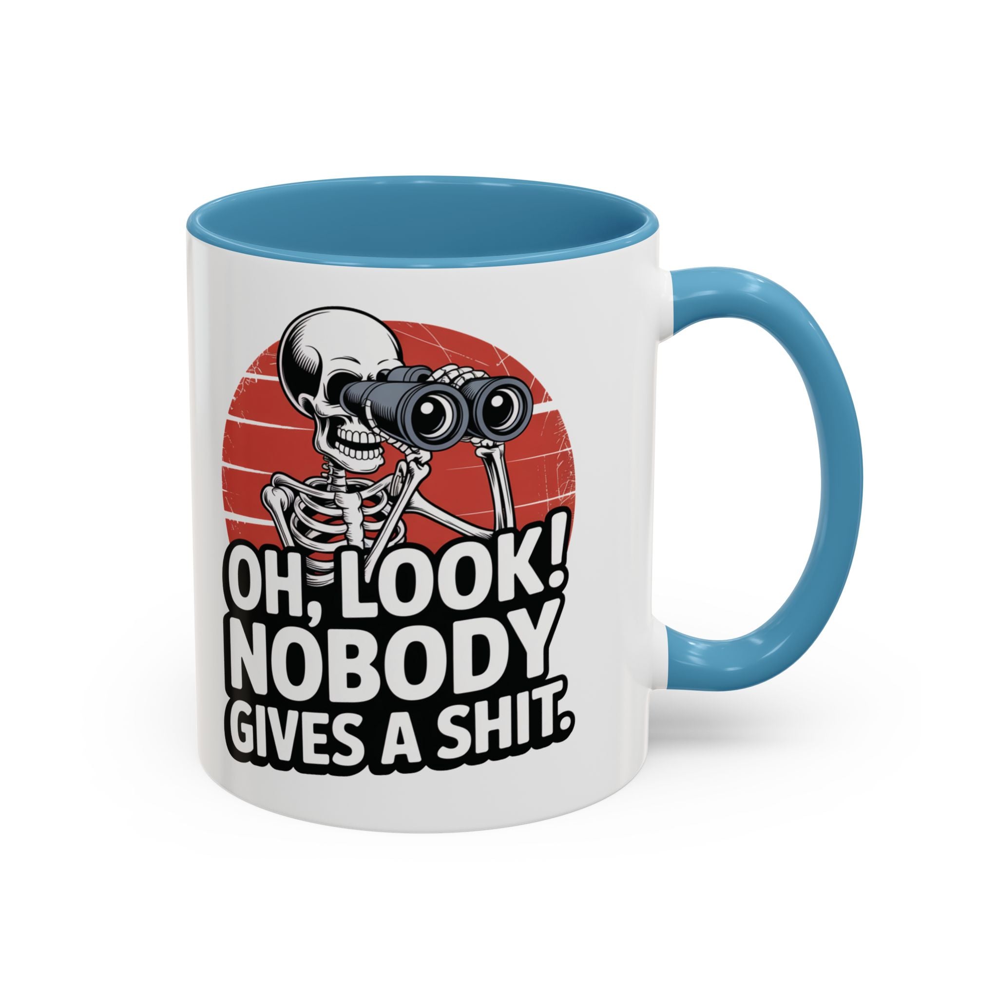 Skeleton Coffee Mug with Sassy Quote, Funny Gift for Friends, Office Humor, Halloween Décor, Unique Gift Idea